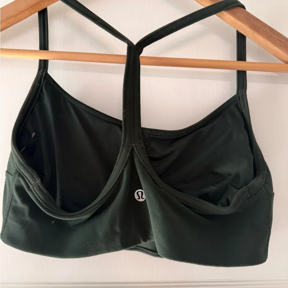 lululemon athletica Olive Green Strappy Sports Bra